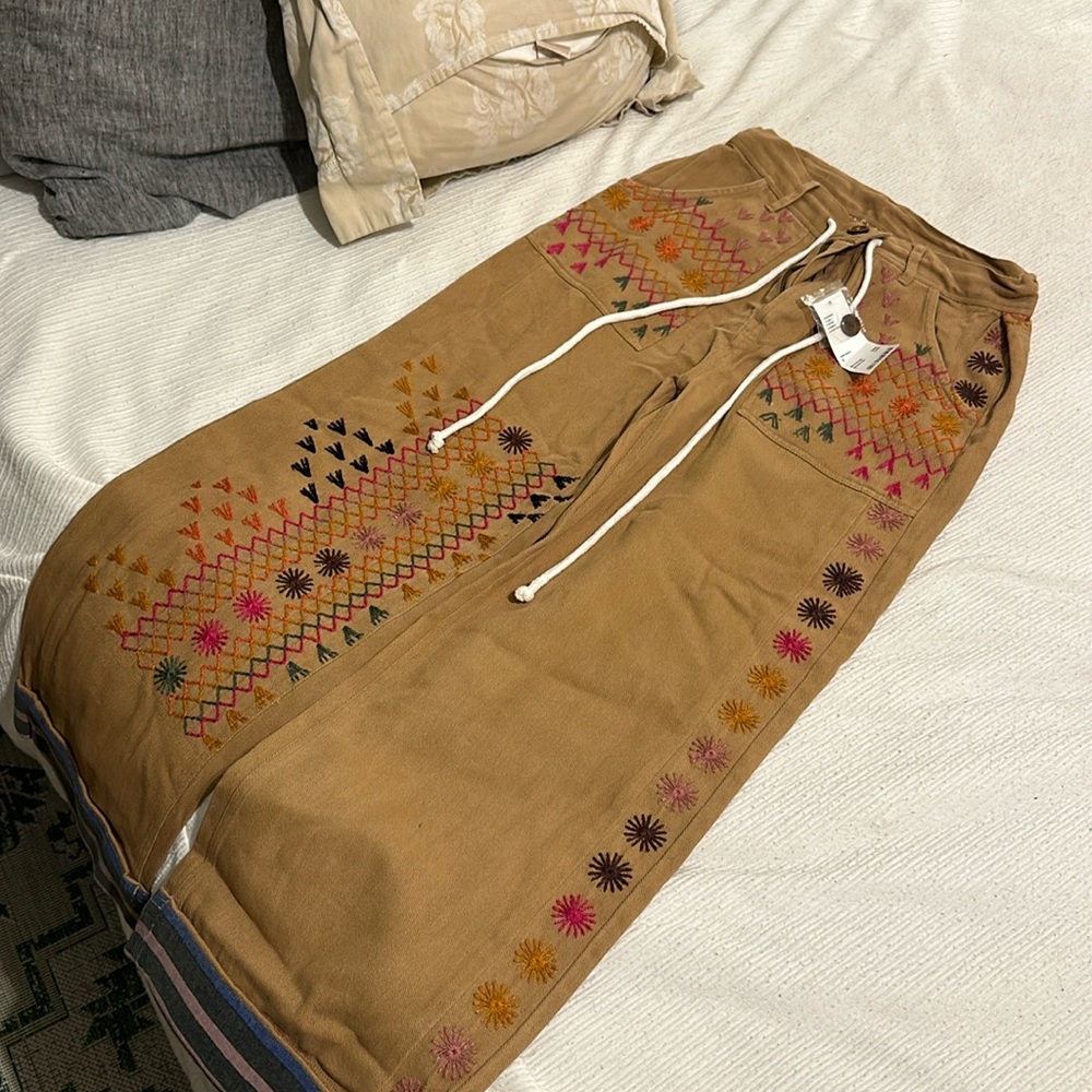 Embroidered Pants